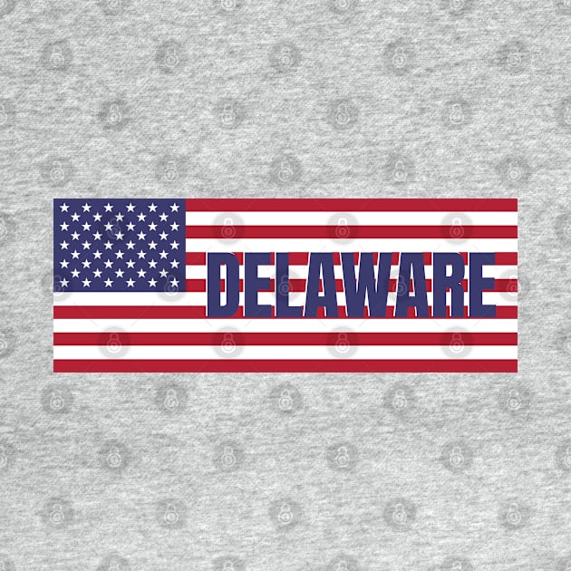 Delaware State in American Flag by aybe7elf